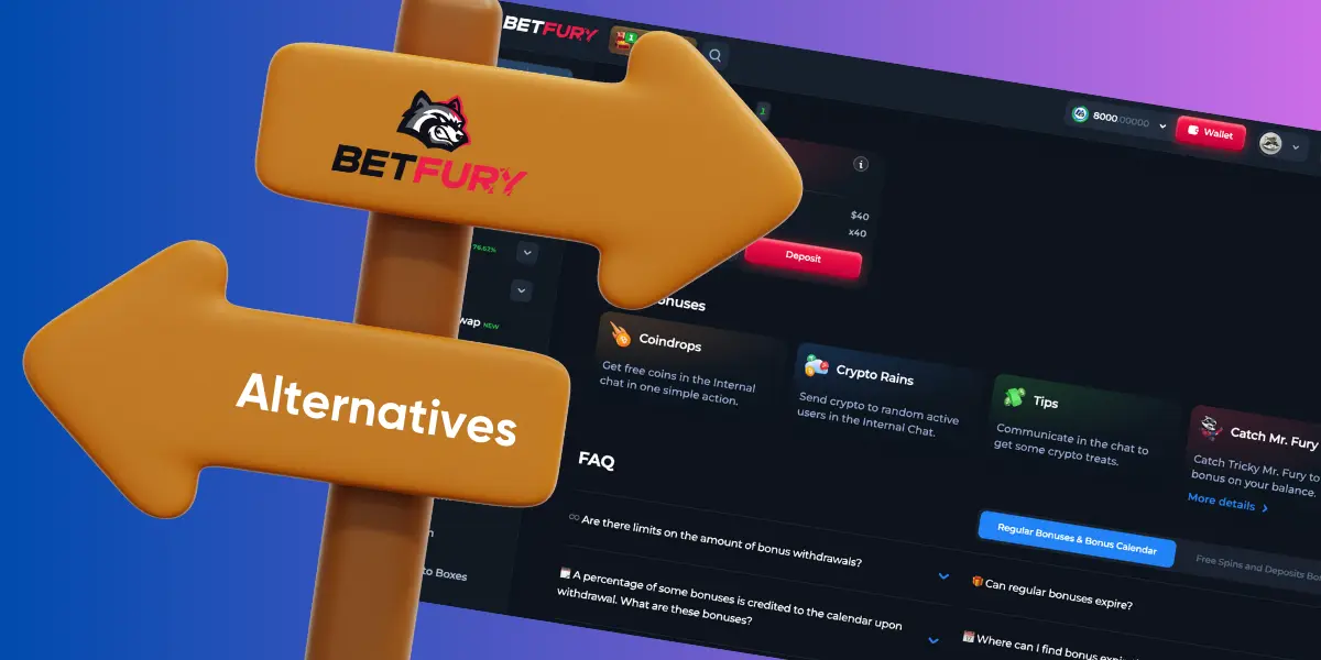 Casinos Like BetFury: The Three Most Exciting Alternatives to Your Favorite Racoon-Inspired Casino