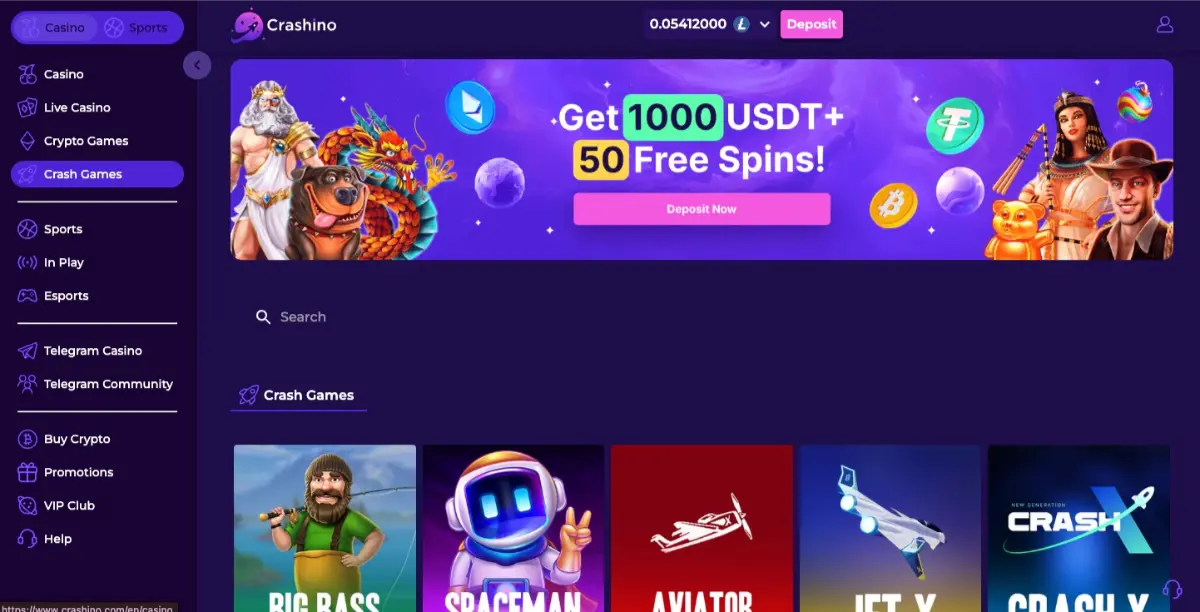 Crashino Crash Section
