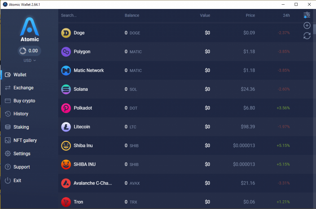 atomic wallet dogecoin