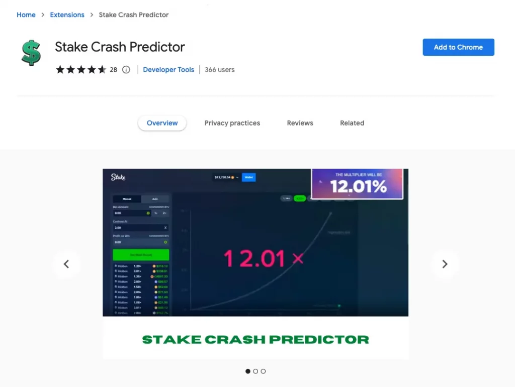 stake crash predictor