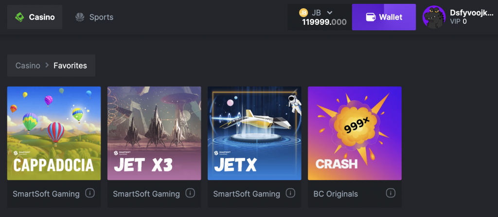 free games at bc.game casino