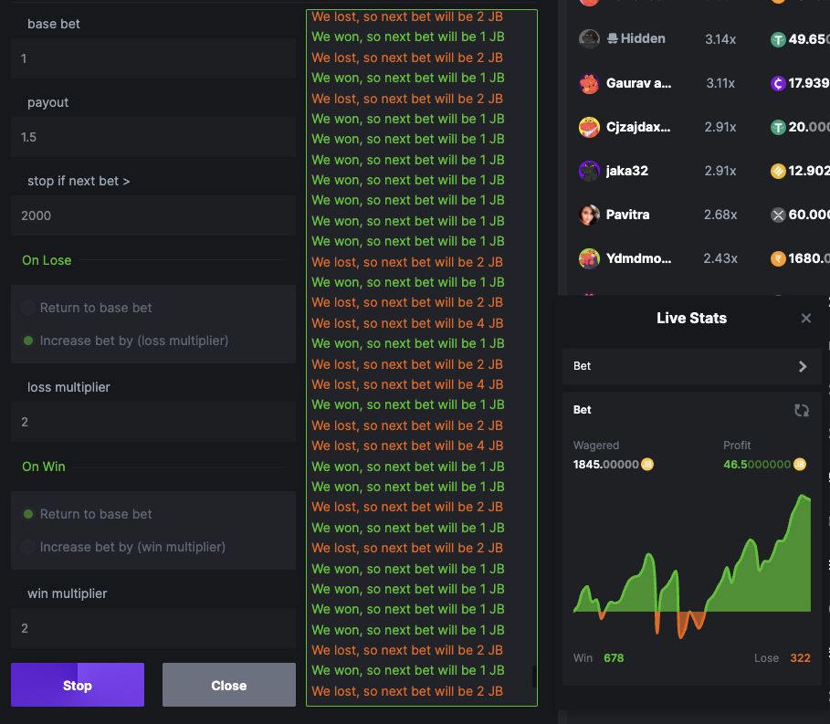 low risk martingale strategy