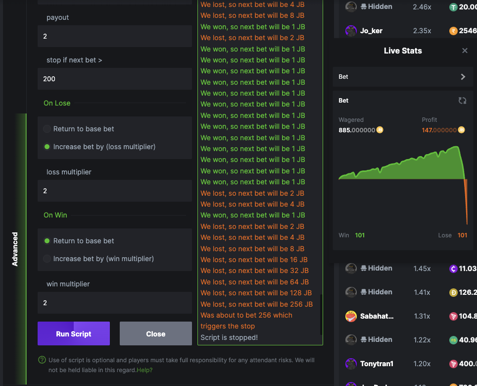 initial disappointment martingale