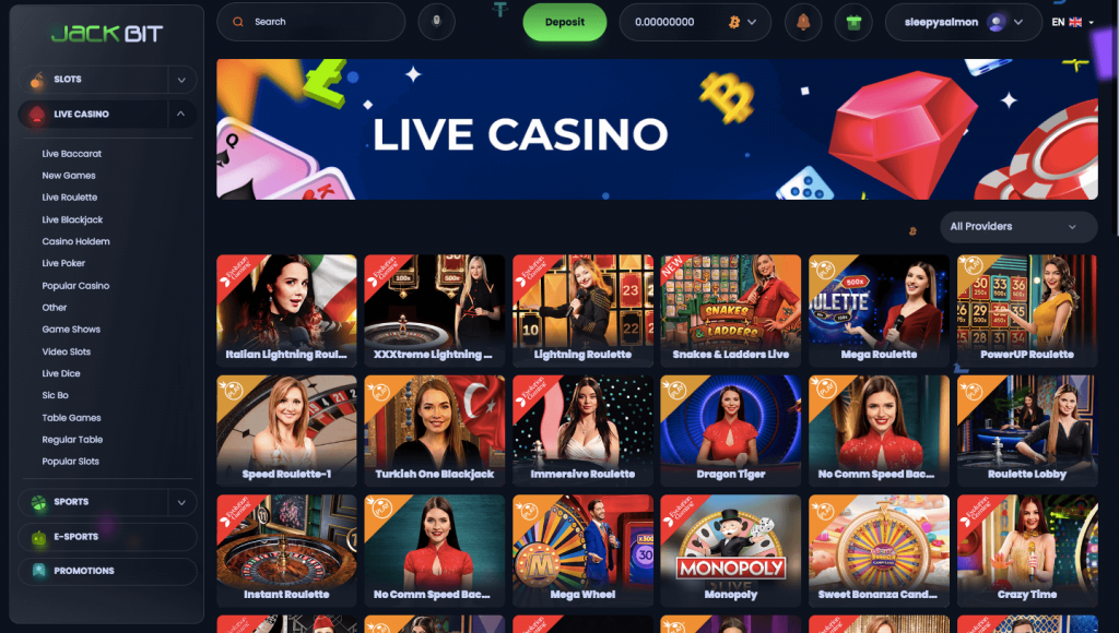 Jackbit Live Casino