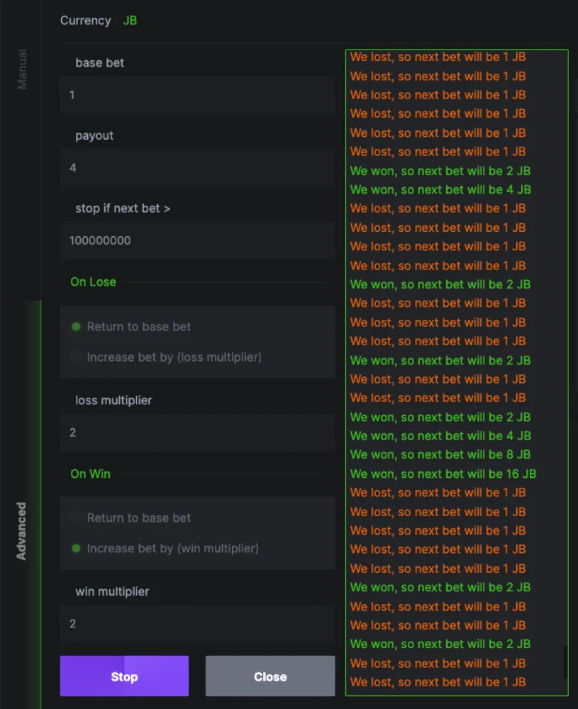 crash script settings