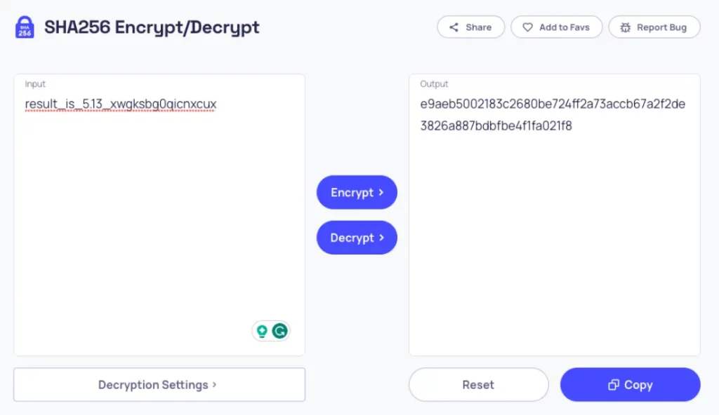 sha256 fairness verification 