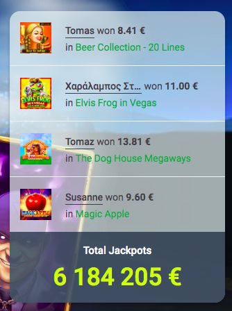 20Bet Casino Wins