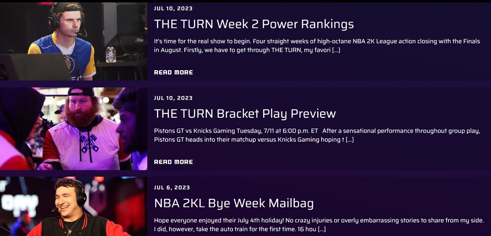 The NBA2K League news section can offer valuable information about the team’s stats and performance.
