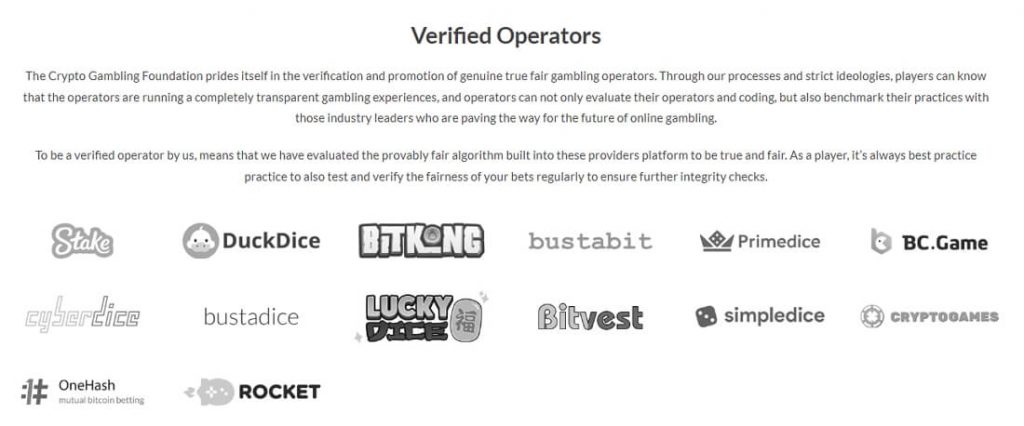 Stake and BC.Game are few examples of fair gambling operators.