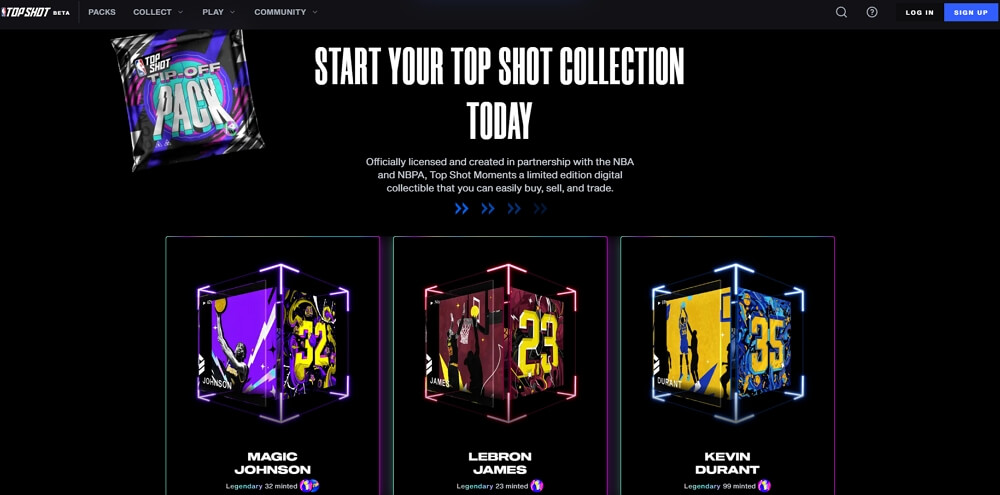 NBA Top Shot sports NFT marketplace