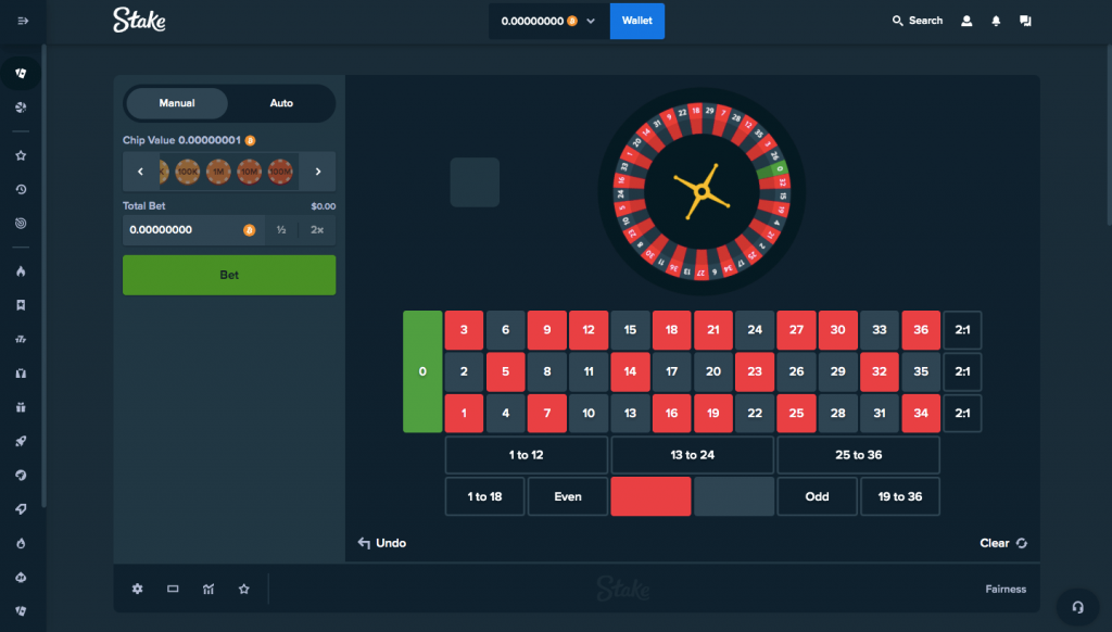 Stake Roulette Game