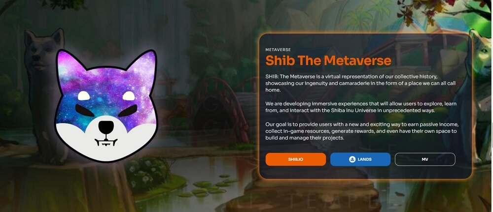Shib The Metaverse allows you to buy your land and explore the fascinating world of SHIB. 