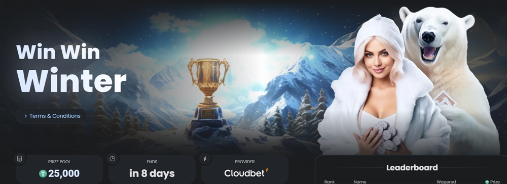 Cloudbet's Win Win Winter promotion