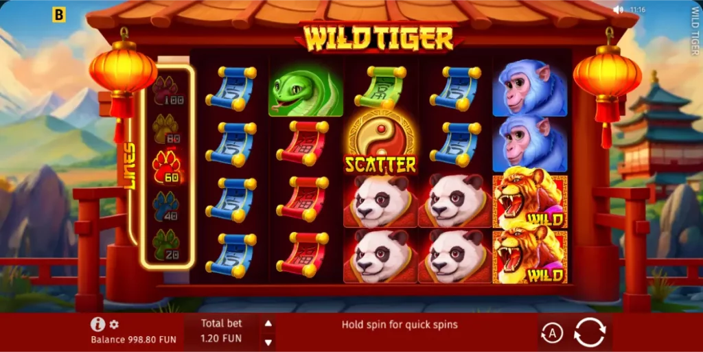 wild tiger slot game