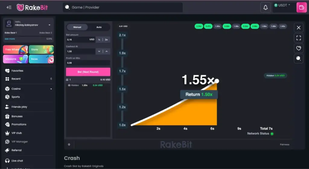 rakebit casino original games