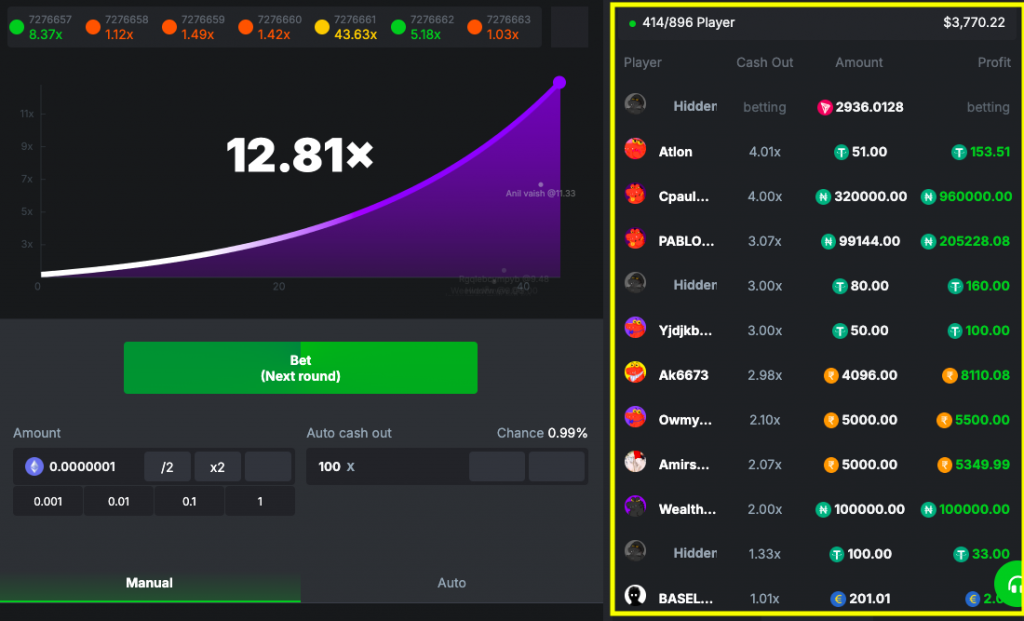 bc.game crash leaderboard