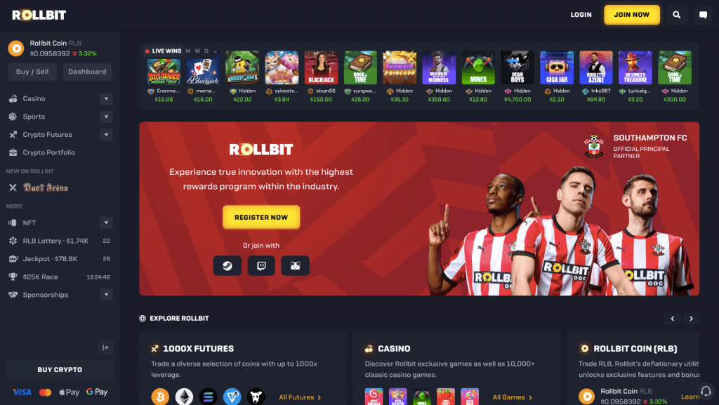 rollbit lobby