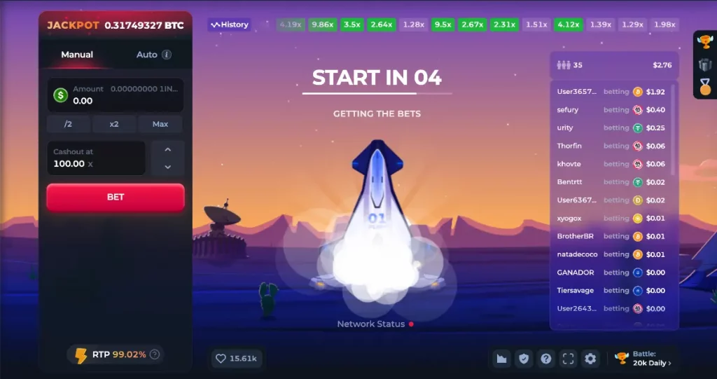 betfury crash game