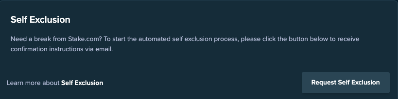 stake self exclusion