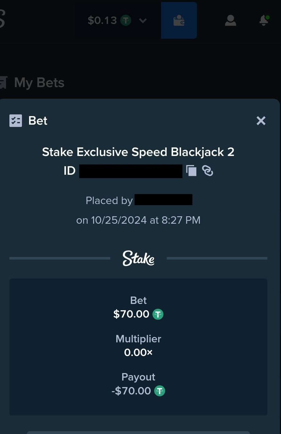 stake all-in bet