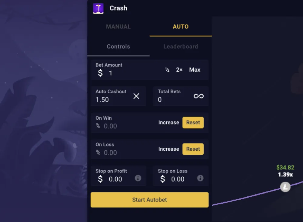 roobet betting automation settings