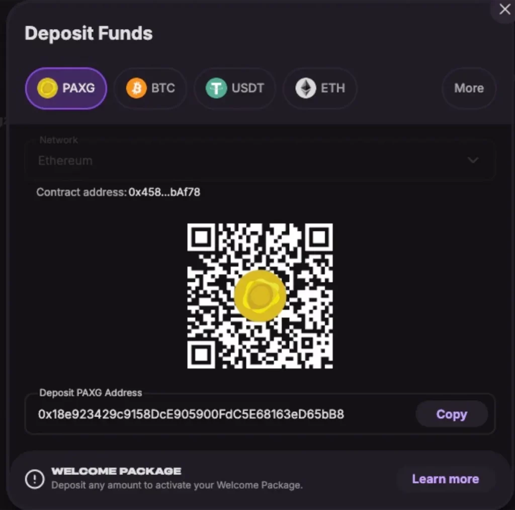 how to gamble with Pax gold