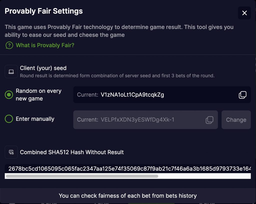 GoalX provable fairness