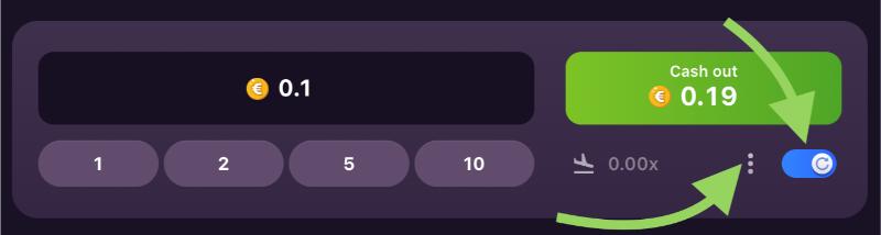 auto bet toggle button