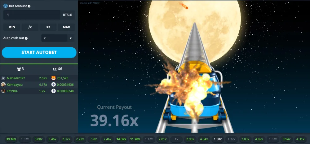 blast by bitsler game