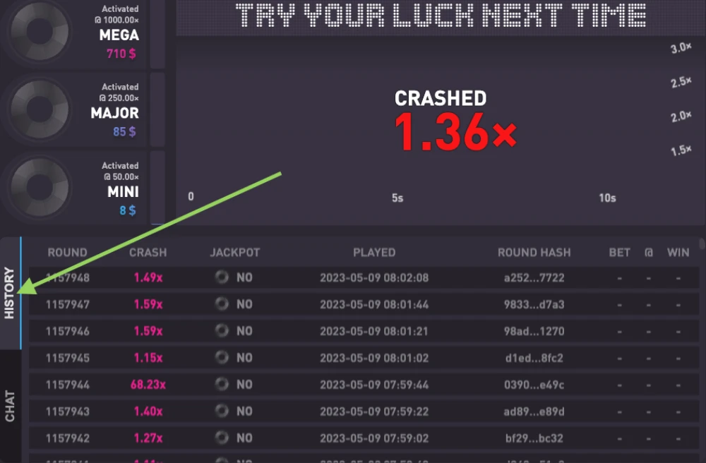 game history