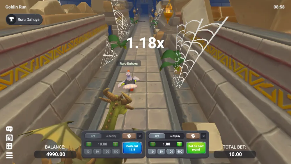 manual betting goblin run test