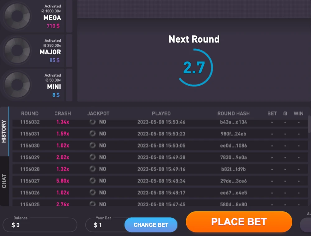 rocketpot crash manual betting mode