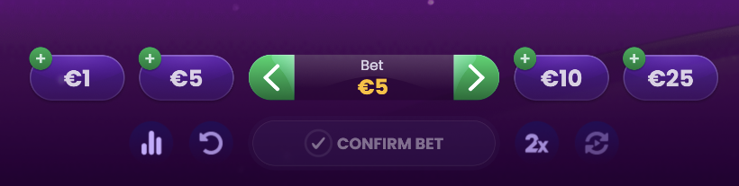 placing a bet in spaceman