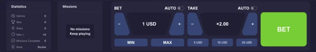 manual betting interface in need for x