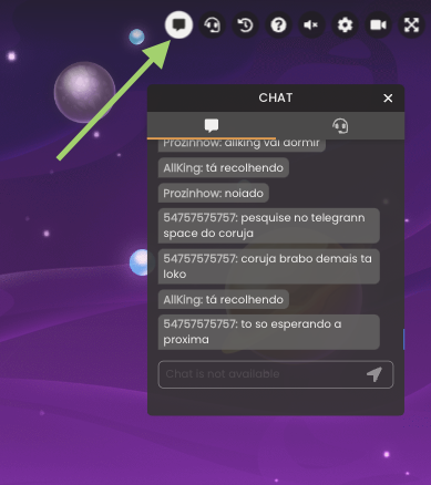 spaceman slot players chat