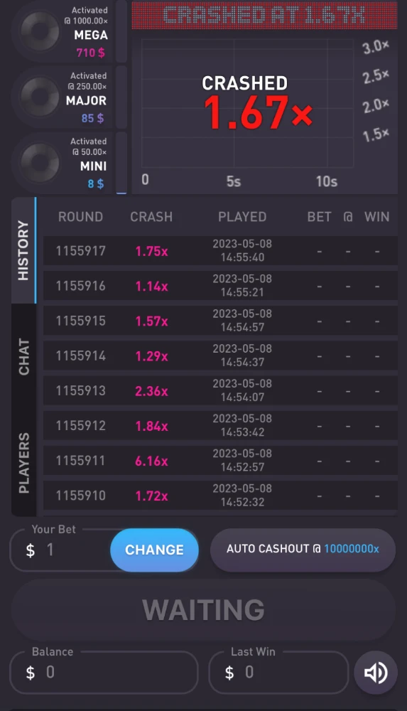 rocketpot crash mobile
