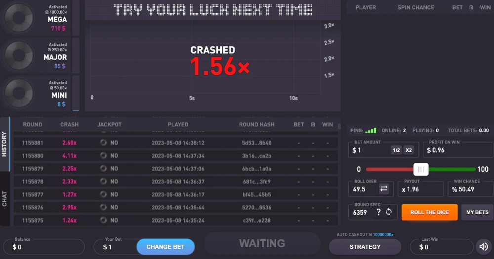 rocketpot crash game