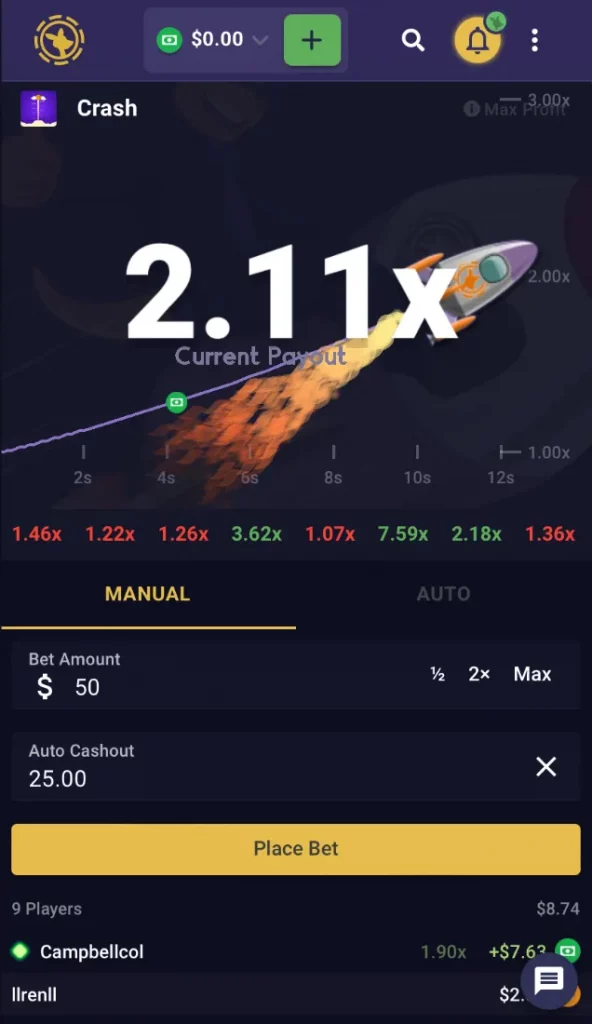 roobet crash mobile