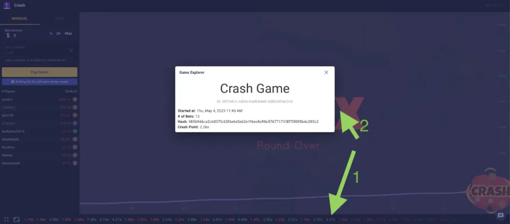 roobet crash provably fair