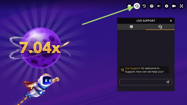 live support spaceman