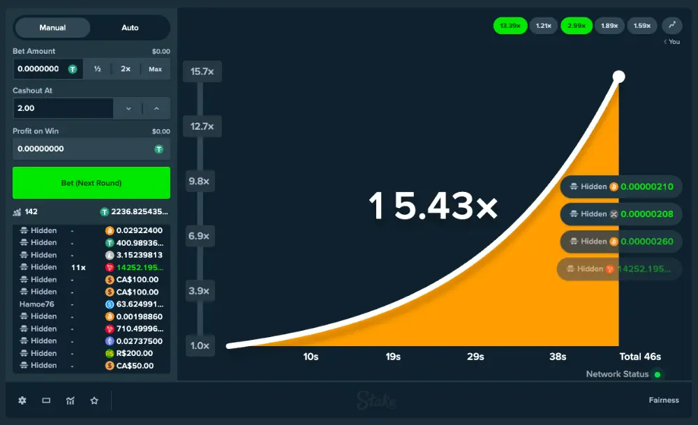 stake casino crash game