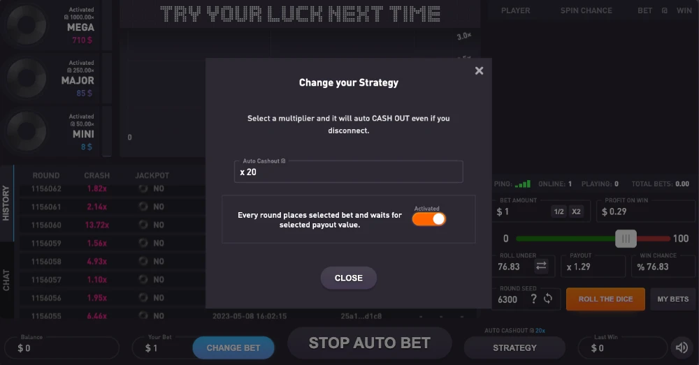 auto betting mode