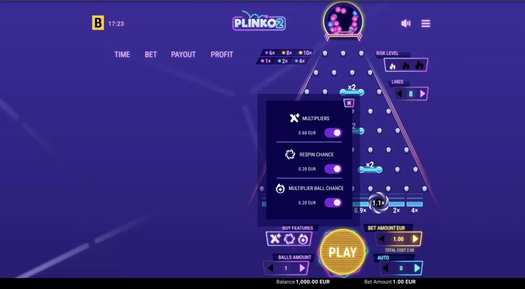plinko 2 bgaming buy features