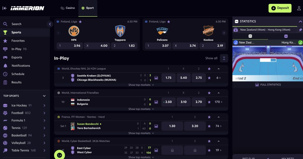 immerion sportsbook