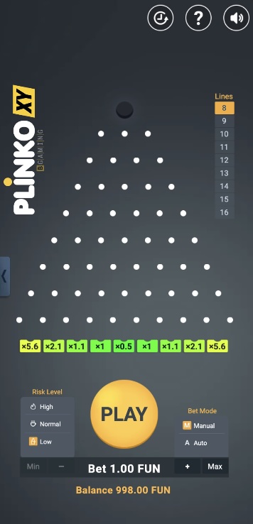 plinko xy bgaming mobile