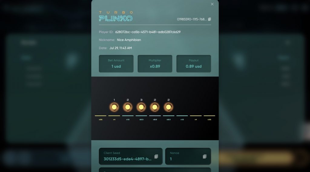 turbo games plinko fairness