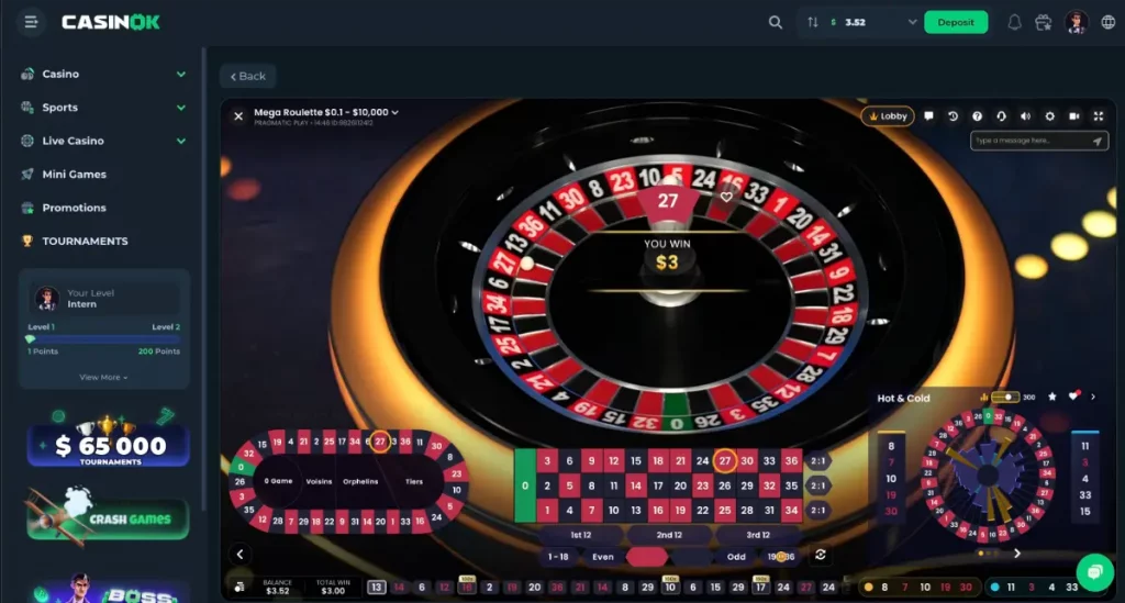 casinok live casino