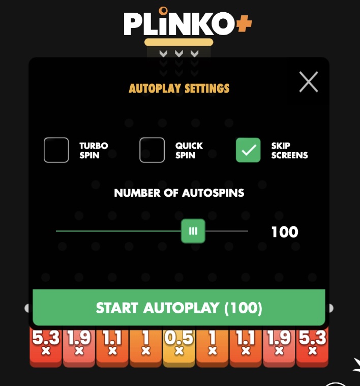 automated betting options on plinko + pragmatic play