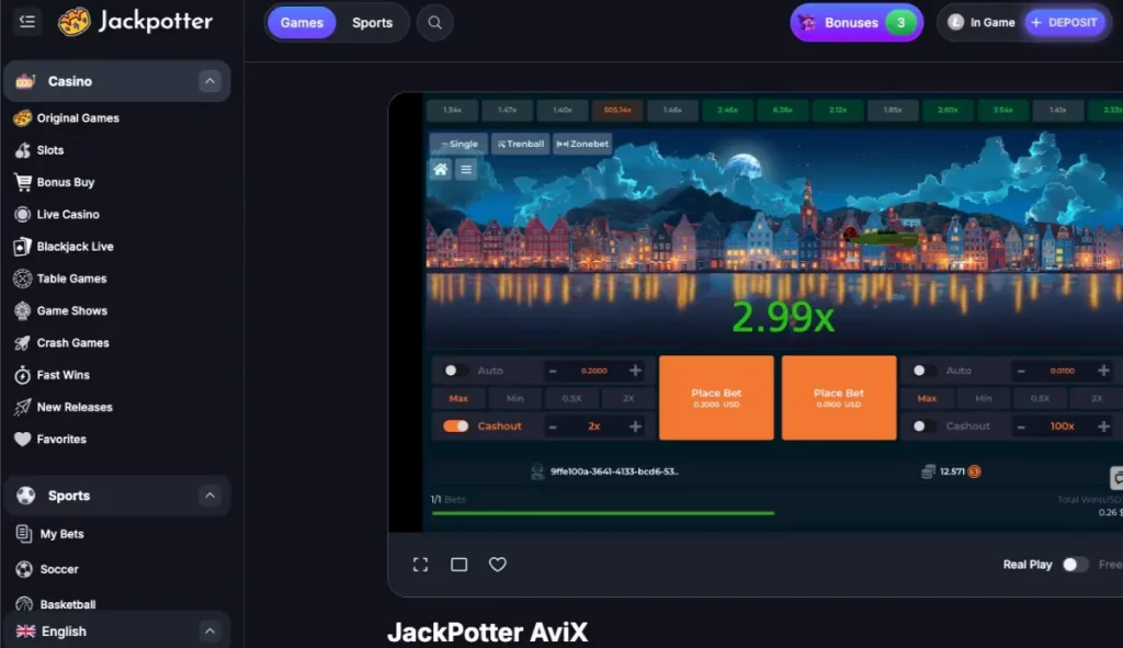 jackpotter crash