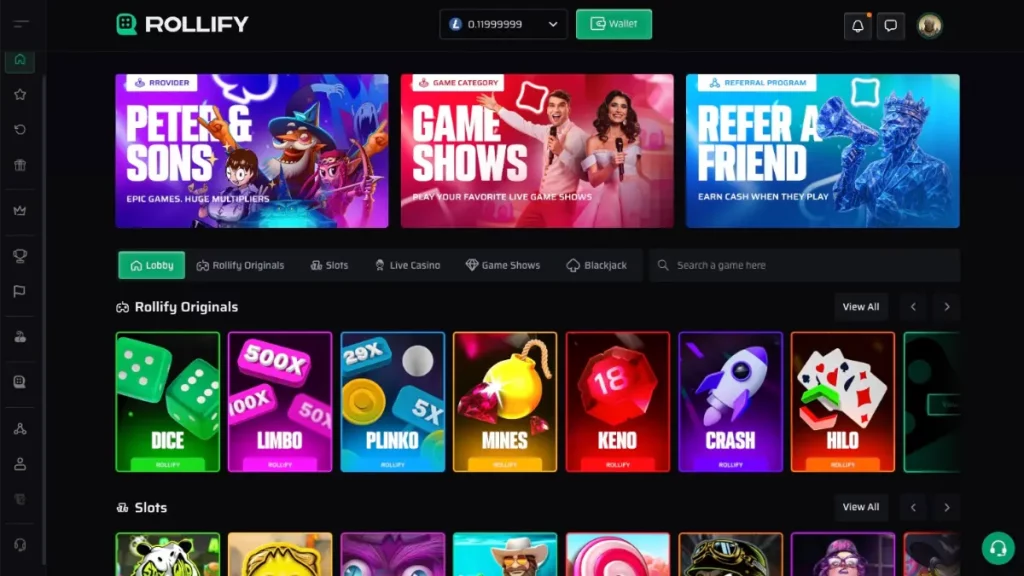 Rollify Homepage